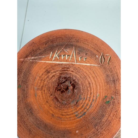 Vintage Russian Carved Wooden Noah's Ark Nesting Signed - Picture 9 of 9